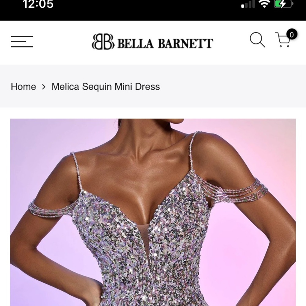 Woman evening/cocktail sequins dress size M. Boutique from BellaBarnette.